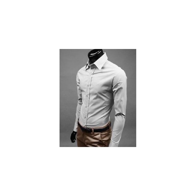 Classic Mens Dress Shirt With Wrinklefree Cotton Blend For Business And Casual Wear