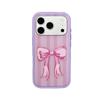 Bowknot Back Panel for Apple 17PRO/16ProMax Phone Case