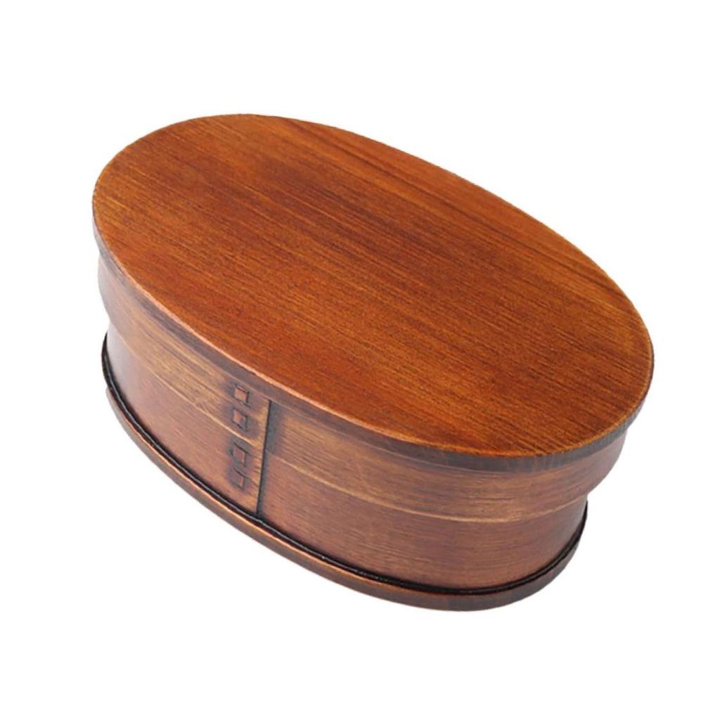 Bento Box with X X Lacquered Current Model J-kitchens Rice-Retention Function, 18.5cm 11.5cm 6.3cm, 500ml, Brown,