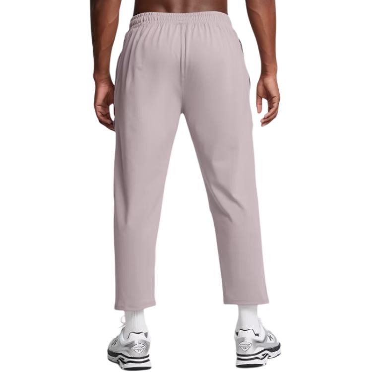 Under Armour Meridian Solid Quick-Dry Mid-Rise Straight-Leg Casual Pants Men Bottoms Lithe-Gray 1386979-015