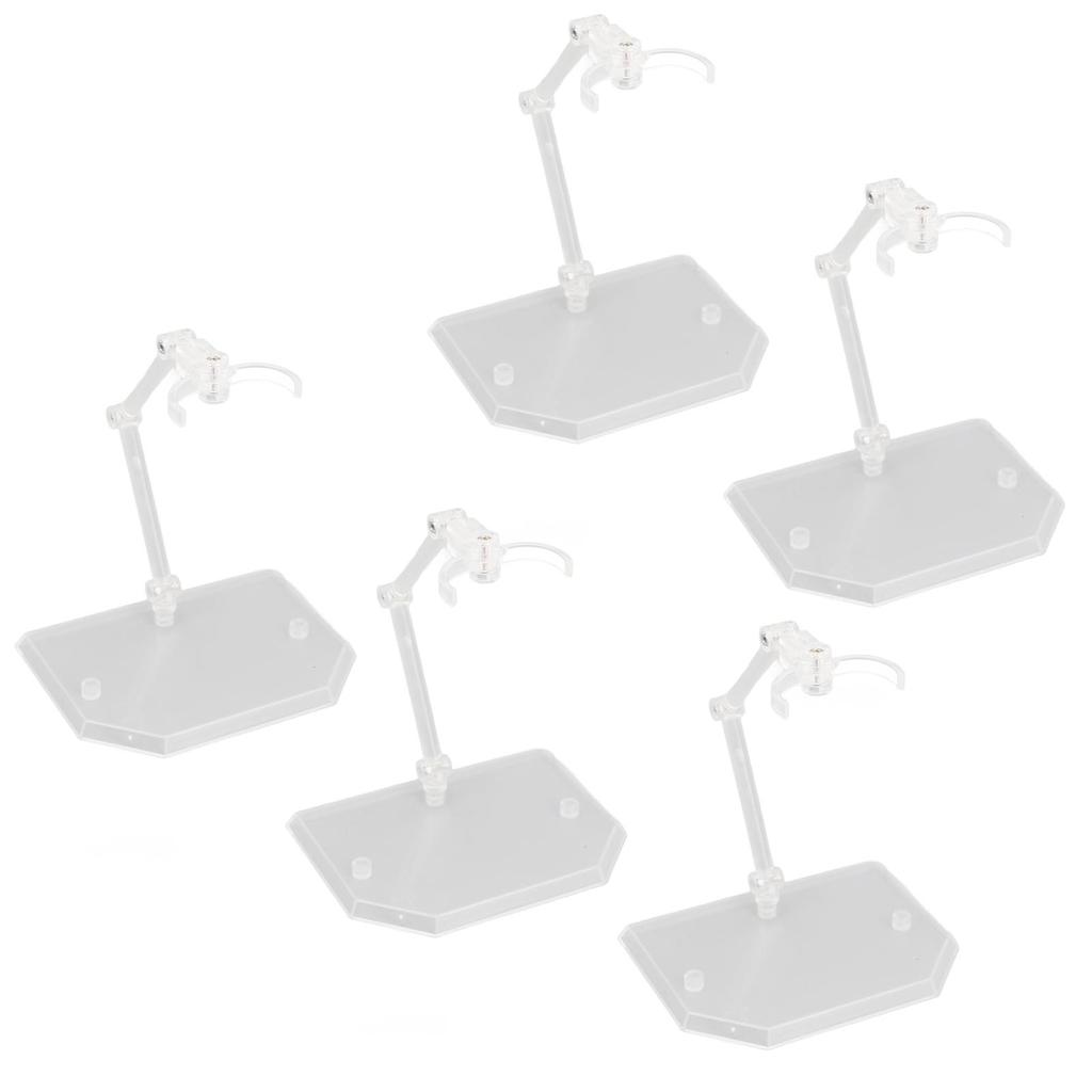  Packs Action Figure Stand Doll Model Support Multi Functional Adjustable Figure Holder Transparent