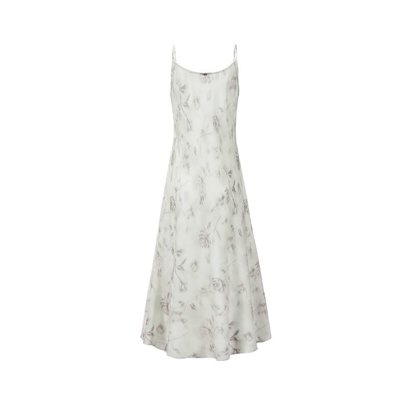 Giovanni Valentino Women's Floral High-Waist Suspender Dress
