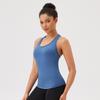 Womens Seamless Sports Tank Top Quick-Dry Breathable Fitness Yoga Running Workout Crop