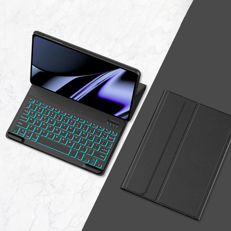 Leather Bluetooth Keyboard Case for Lenovo Xiaoxin Pad M11 Plus 10.6, 2025 Model, Pro Protective Shell