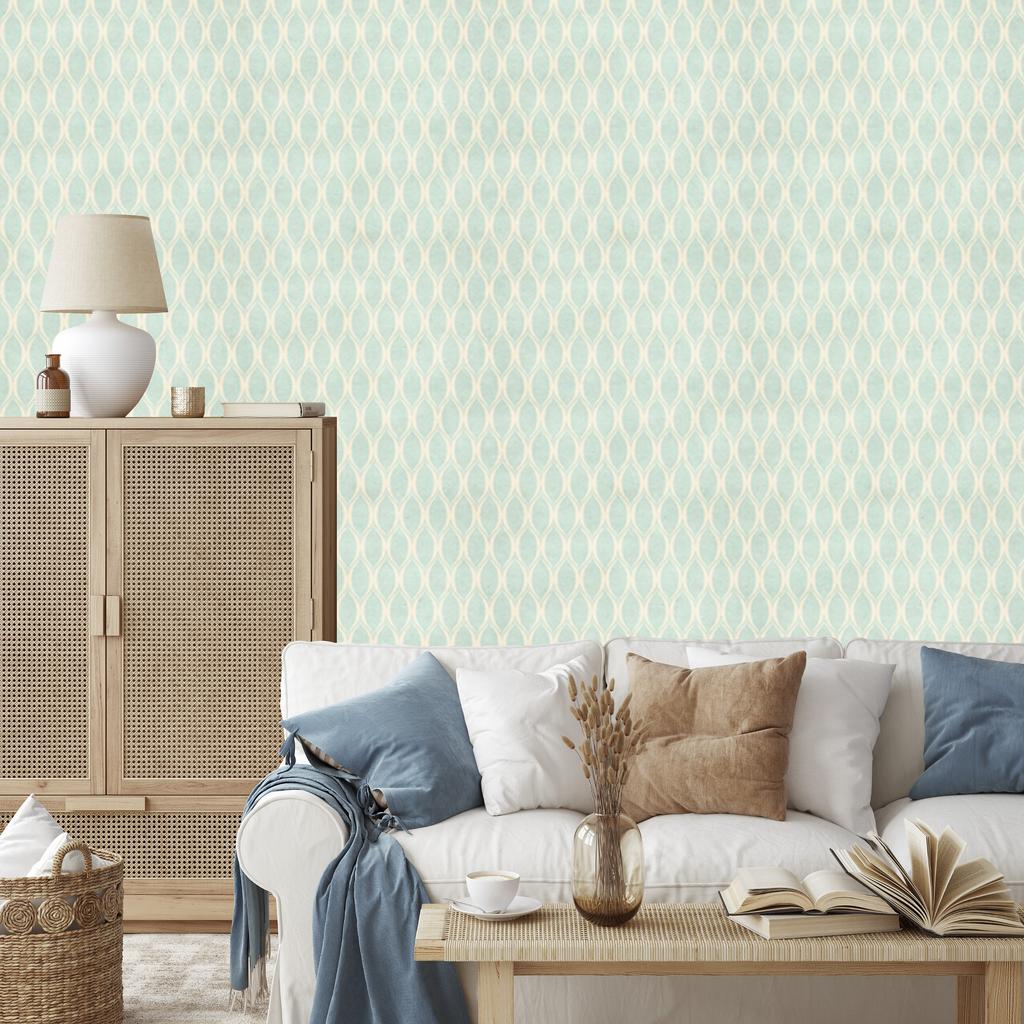 Wallpaper Delicate pattern in retro style for living room and bedroom 50x1000