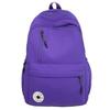 Schoolbag Solid Color Simple Backpack Men's and Women's Trend Original School Bag Students Commuting Light Travel Backpack