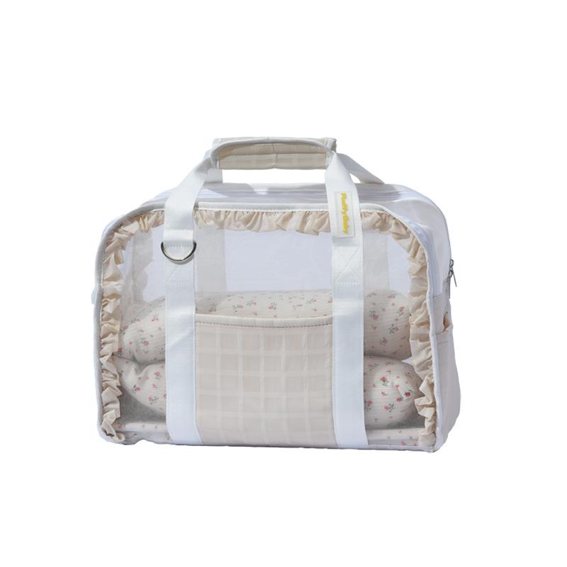 Portable Travel Bag Breathable Comfortable Single Oulder Handheld Dog Bag Soft Outing Pet CarrierSummer Portable Pet Bag