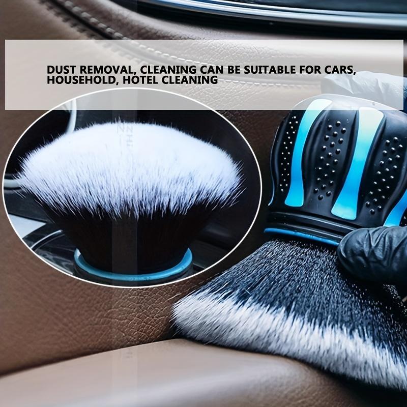 Large Area Premium Car Detailing Brush with Soft Bristles and Ball Handle for Dust Removal