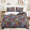 3d Bohemian Bedding Set Boho Flowers Duvet Cover Pillowcases Queen King Size 2/3pcs Bed Linens For Woman Couple