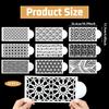 Cake Stencils for Buttercream, 10 PCS Mesh Floral Stencils for Cakes Decorating Supplies DIY Side Baking Stencil Reble Templates for Fondant Cookie