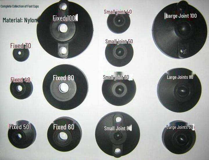 Nylon Adjustable Shock Absorption Foot Pad Rubber Pad 40