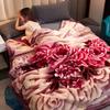 Winter Thickened Raschel Wedding Blanket – Double Layer Quilt for Students & Couples