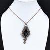 Lady Face Black Onyx Jewelry,999 Copper Wire Wrapped Pendant Handmade Gemstone Jewelry, Gifts For Wife Brand New Pendant