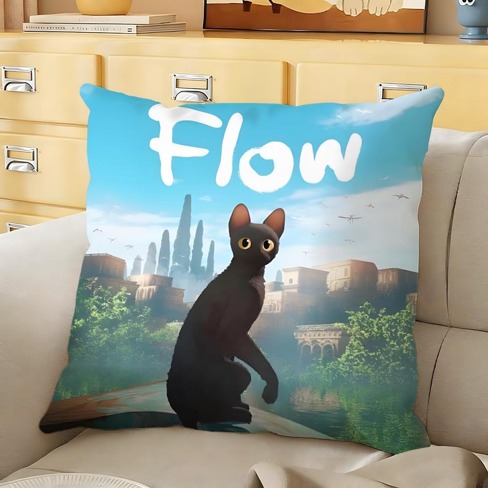 Cartoon movie FFlow Cushion Cover Soft Durable Reversible Pillow Cover Home Car MultiScene Daily Comfort Pillowcase