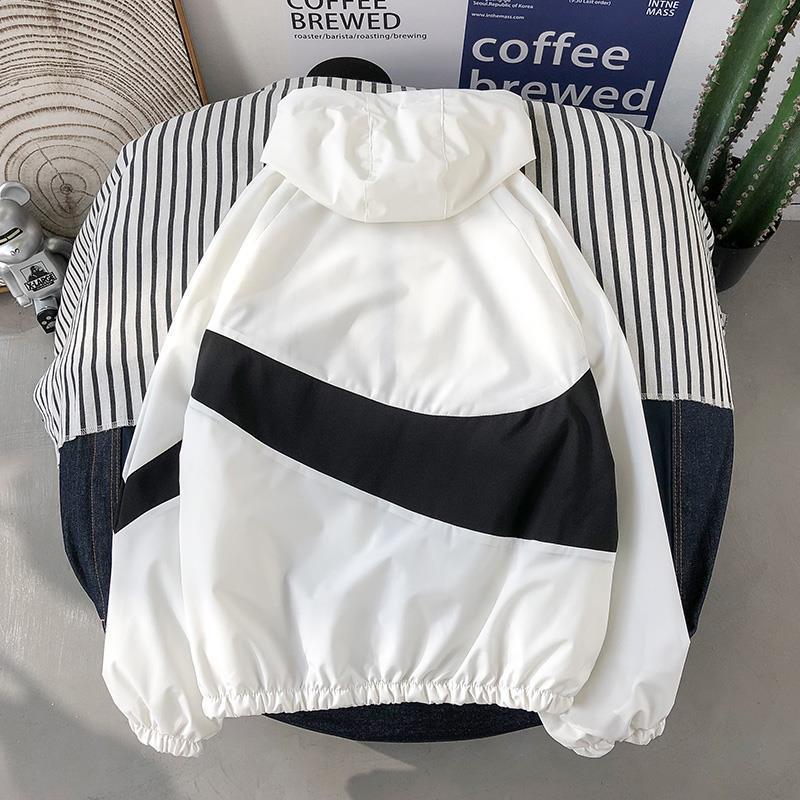 

Модные свободные куртки для мужчин в стиле Гонконга на осень/зиму – универсальная спортивная одежда в корейском стиле 3XL белый