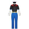 Popeye The Sailor Cosplay Costume For Anime Role Play With Polyester Fabric For Halloween And Party Costumes