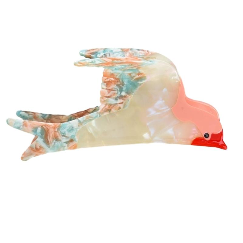 

Colorful Hair Claw Clips Non-Slip Hair Jaw Clamps Cute Hair Catch Swallow Barrettes Strong Hold Hairpin for Girls 1 синій