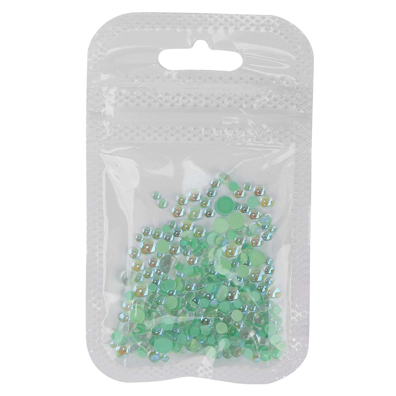 

300 шт. Прикраса для нігтів різного розміру DIY Плоска спина Half Hound різного розміру. 04