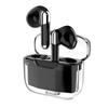 Language Translator Earbuds Bluetooth 5.3 Support 144 Languages Wireless Translator Earphone with Transparent Case Black