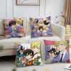 Anime oOuran High School hHost Club Cushion Cover Soft Pillow Case for Sofa Living Room Home Office Decor Protective Covers