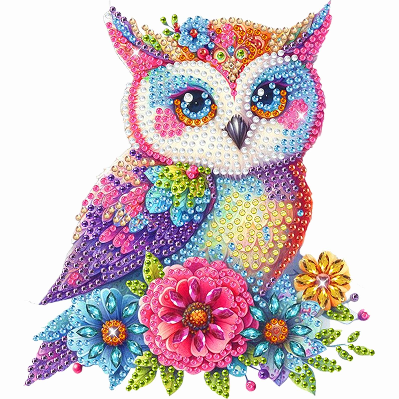 

2D Flat DIY Diamond Painting Kit Table Top Diamond Painting Ornament Kits Acrylic Shaking Head Ornament Desktop Diamond Art Kits