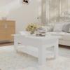 Vidaxl Coffee Table, White, 102X55X42 Cm, Wood-Based Material