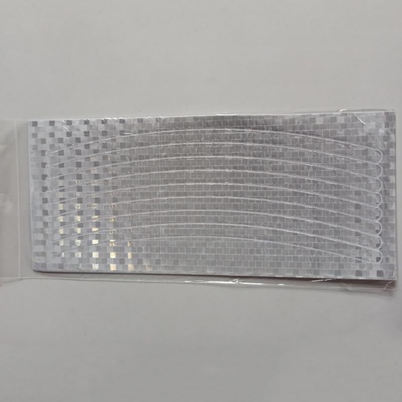 

Reflective Tape Stickers Bicycles Electric Bikes Motorcycles Mountain Bikes Steel Rims Spokes Wheels Back Adhesive Strips 2Pcs білий