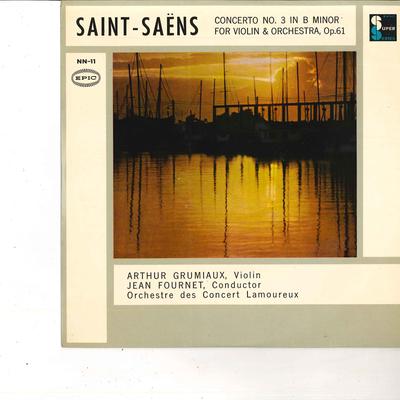 10inch Record ARTHUR GRUMIAUX,JEAN FOURNET,ORCHES - Saint-saens Concerto No.3 In B Mino NN11 EPIC Japan Classical Used
