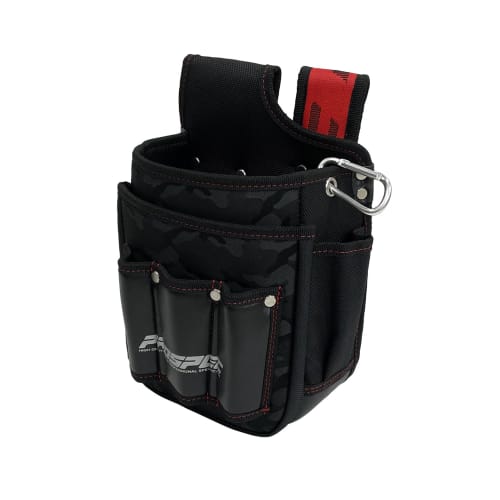 SK11 Waist Pouch with Reinforced Bottom, Black Camouflage Fabric, and Unique Belt Loops (PRO-RD13)