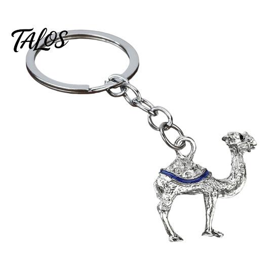 Alloy Camel Keychain for Backpack, Animal Shaped Decorative Pendant Metal Keyring Pendant, Handbags Backpack Accessories Men Women