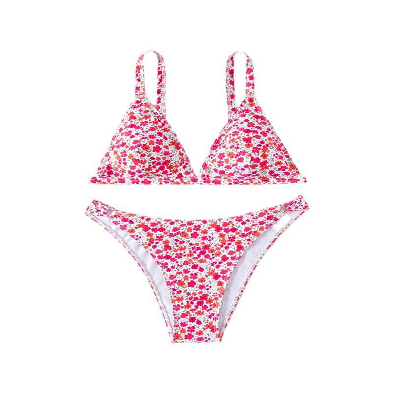 Bikini Imprimé Européen & Américain 2025: Maillot de bain fendu sexy pour femmes