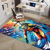 Diver, Colorful, Underwater Office Carpet Soft Polyester Entrance Carpet Washable Non-slip Machine Washable Indoor Carpet Living Room Bedroo