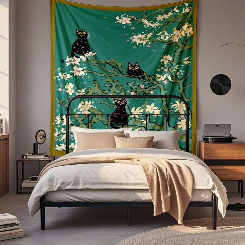Digital Printed Deer Wall Tapestry Bedroom Living Room Decor Soft Fabric Hanging Art Decorative Cover