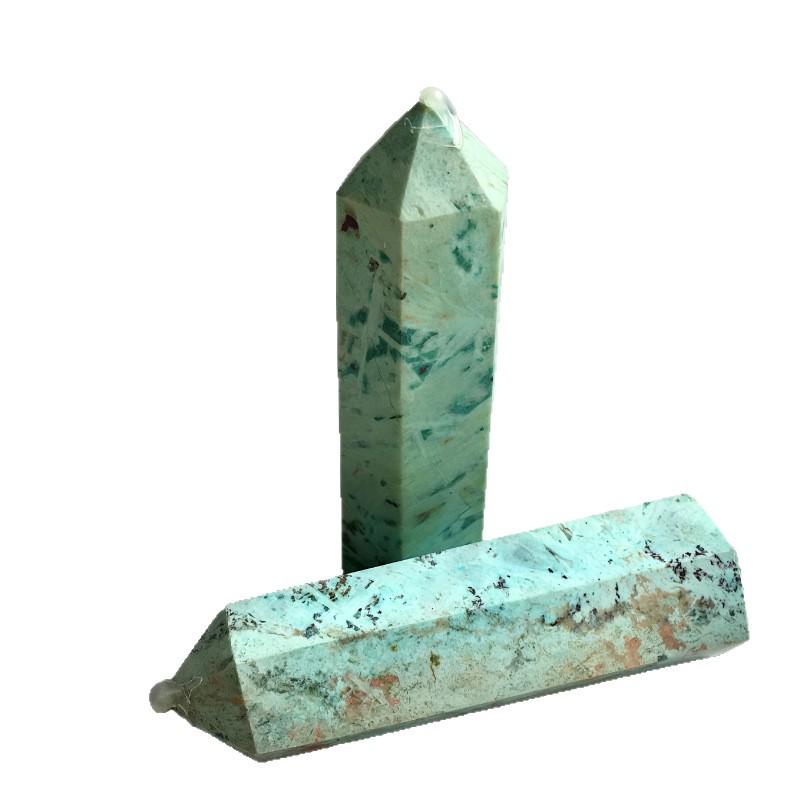 Popular Natural Crystal Hexagonal Pillar - American Pine Polished Stone for Home Decor & Energy Balancing