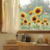New plant flowers sunflowers butterflies electrostatic glass stickers window glass decoration glue-free and easy to tear