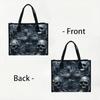 Gothic Skull Crow Pattern Tote Bag Daily Use Shoulder Bag