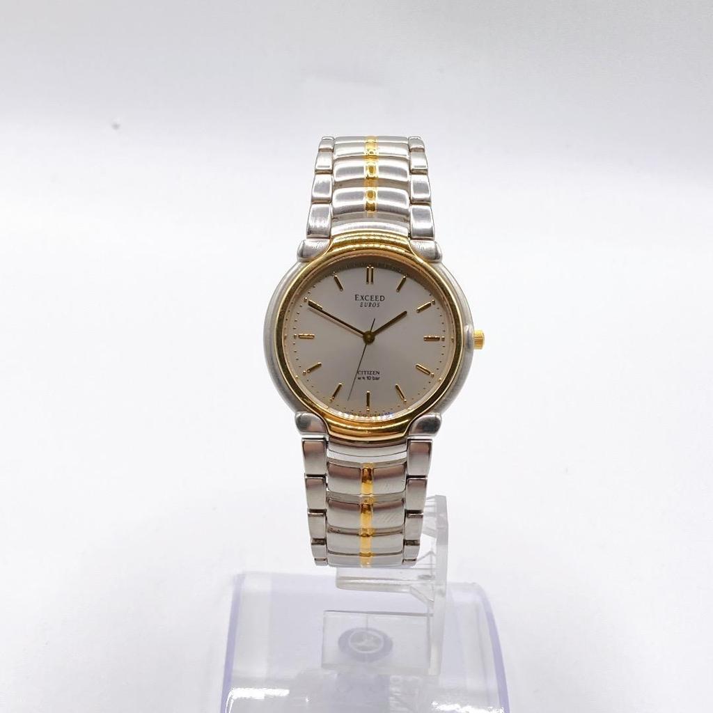 Used CITIZEN EXCEED EUROS Men's Watch Quartz Operation 424