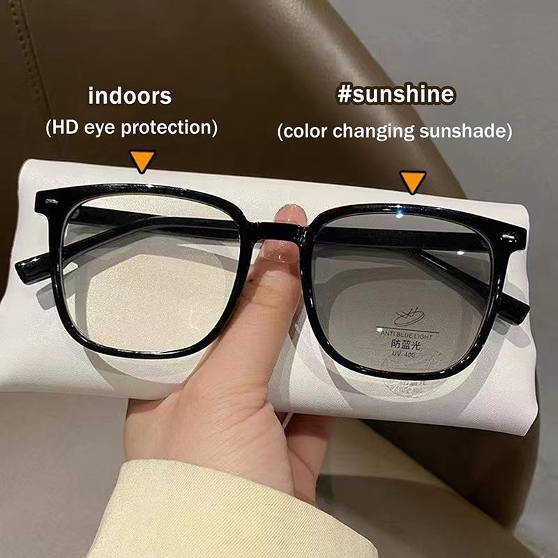 Fashion Photochromic Eyeglasses Anti Glare Uv Protection Sunglasses For Men Women Daily Outdoor Use