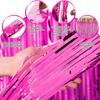 2/1Pack Party Background Wedding Decoration Foil Fringe Curtain Sequin Bachelorette Photo Backdrop Wall Curtain Birthday Gifts
