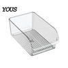 Kitchen Fridge Storage Solution Refrigerator Box, Large Opening Design Transparent Bin, Box Food-Grade Crisper for Cabinet Pantry Organization Rack