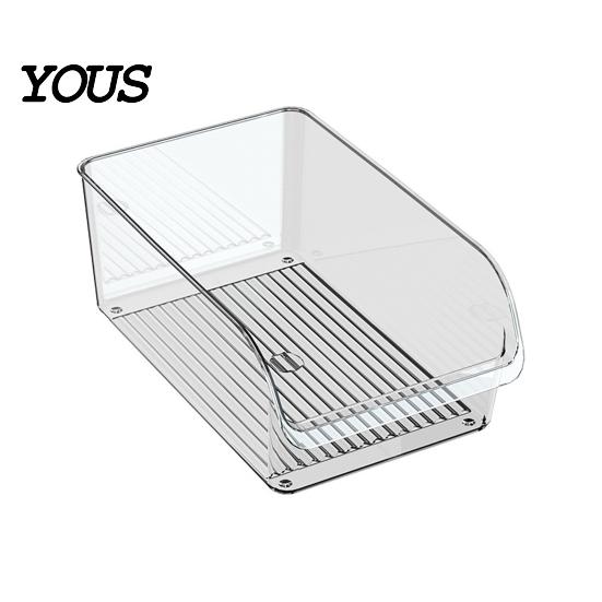 Kitchen Fridge Storage Solution Refrigerator Box, Large Opening Design Transparent Bin, Box Food-Grade Crisper for Cabinet Pantry Organization Rack
