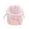 Cute Love Storage Box Quilting Cotton Round Desktop Storage Basket High-capacity Cartoon Storage Frame Home Decoration