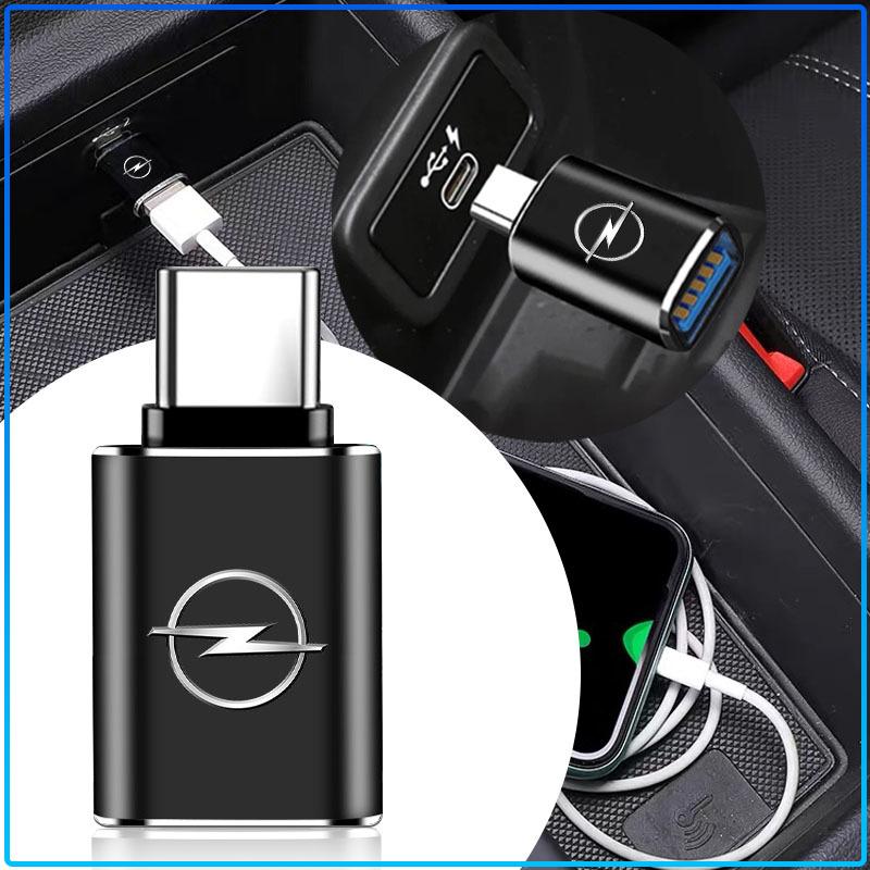 Car Type-C Turn USB3.0 Adapter Auto Converter Interior Parts For Opel Astra C G H Insignia J K Zafira B Corsa Vectra C Corsa C