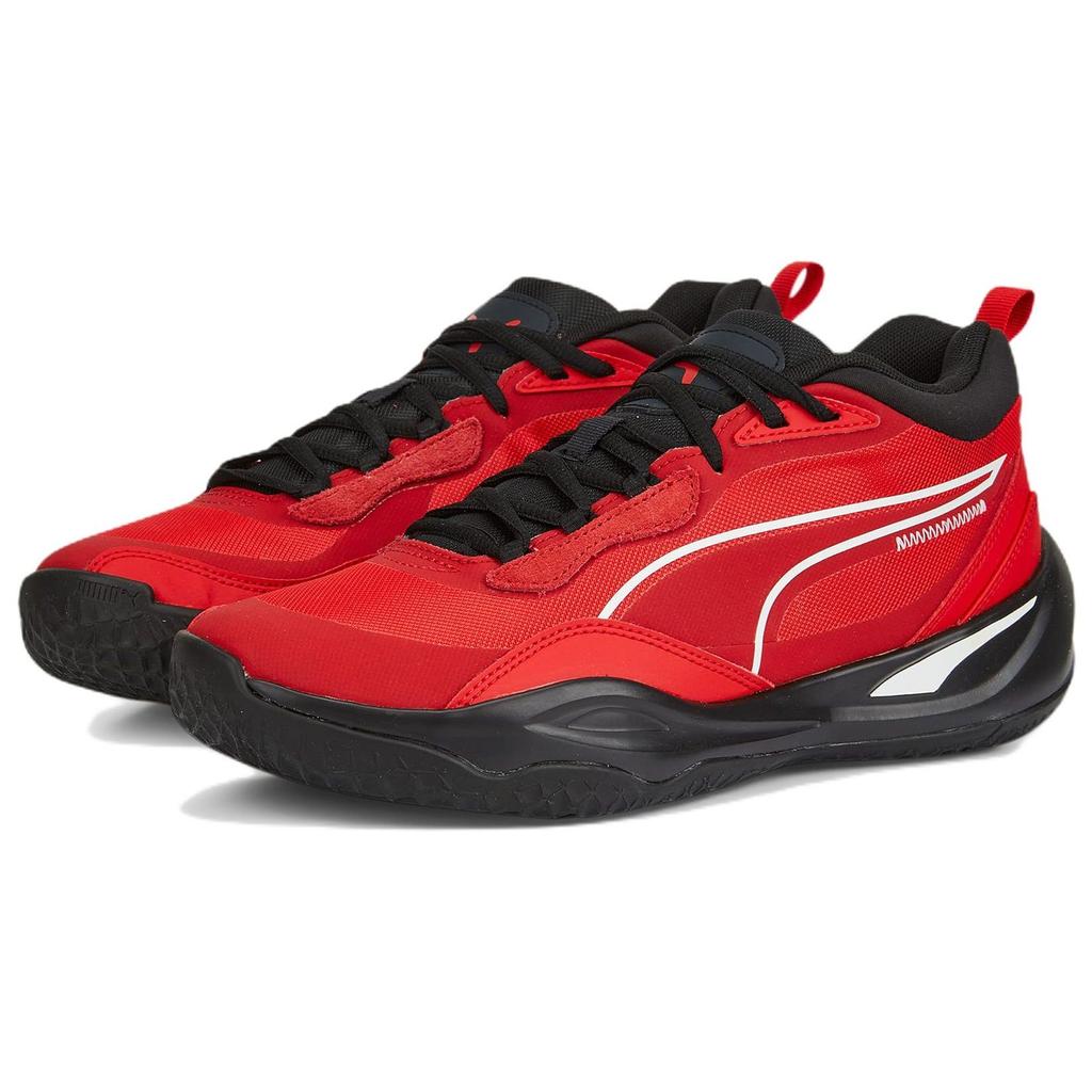 Puma Playmaker Pro High Risk Red Jet Black Men Sneakers 377572-01