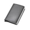 RFID Anti-theft Brush Automatically Pops Up Card Bag Card + Credit Card Metal Card Bag Men's Multi-card Wallet Carbon Fiber