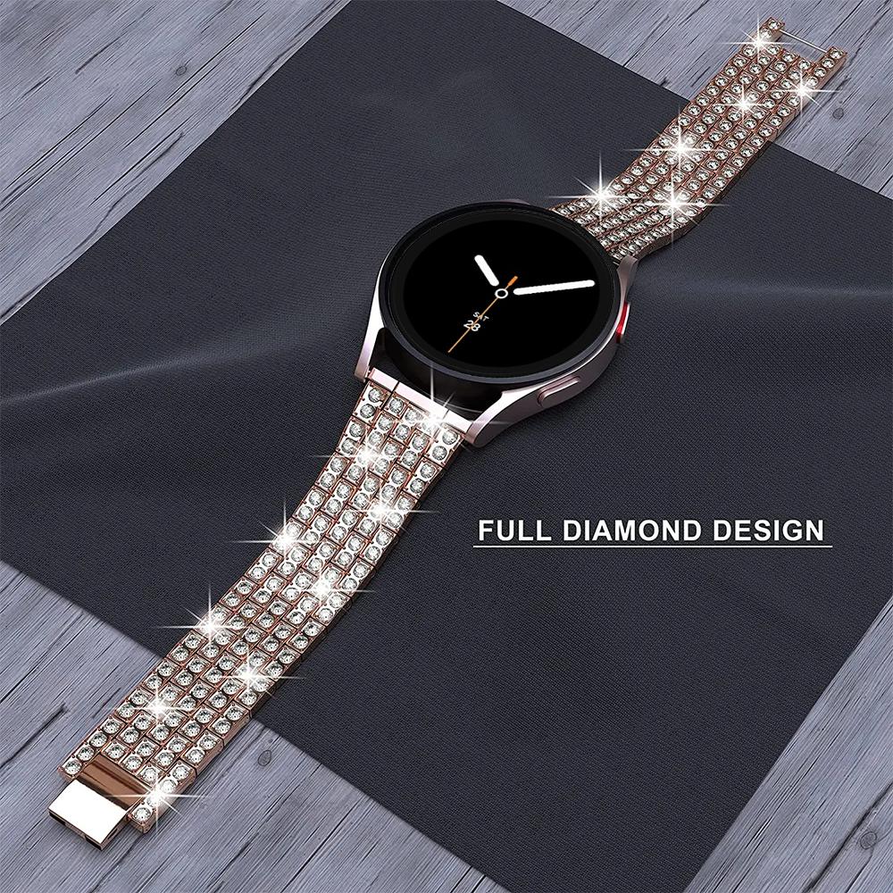 Diamond Band for Samsung Galaxy Watch 8 strap 40mm 44mm Sturdy stainless steel bracelet correa galaxy watch 8 classic 46mm belt