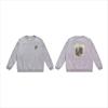 Unisex lässiger übergroßer Rundhals-Pullover mit Schriftzug-Print leichter Baumwoll-Hoodie