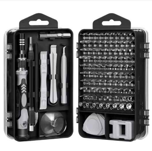 Household Multifunction Repair Tools 115 In 1 Precision Screwdriver Set Portable Removable Magnetic Bit