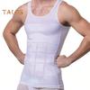 Men Body Shaping Vest Compression Abdomen Tummy Control Shirt Slimming Body Corset Vest Slim Underwear Sports Vest Shapewear for Daily Wear Exercise