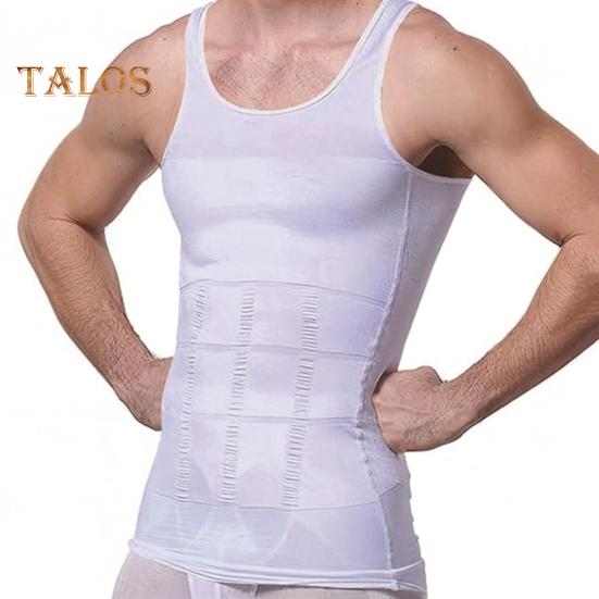 Men Body Shaping Vest Compression Abdomen Tummy Control Shirt Slimming Body Corset Vest Slim Underwear Sports Vest Shapewear for Daily Wear Exercise